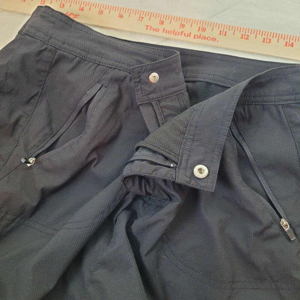 te verde Athletic Black Skort S Built-in Shorts Zipper Pocket Nylon Spandex Golf - Picture 5 of 10